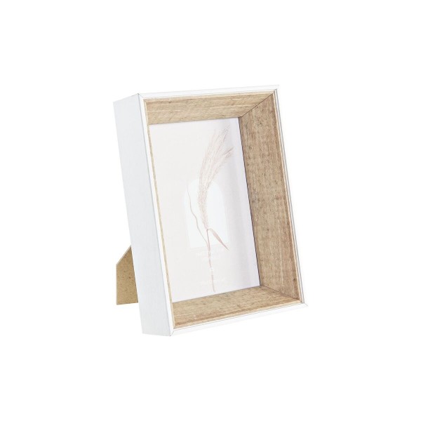 Κορνίζα DKD Home Decor Κρυστάλλινο Λευκό Ξύλο MDF (13 x 4,5 x 18 cm)