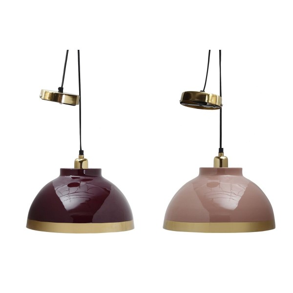 Φωτιστικό Οροφής DKD Home Decor Μέταλλο (33 x 33 x 24 cm) (x2)