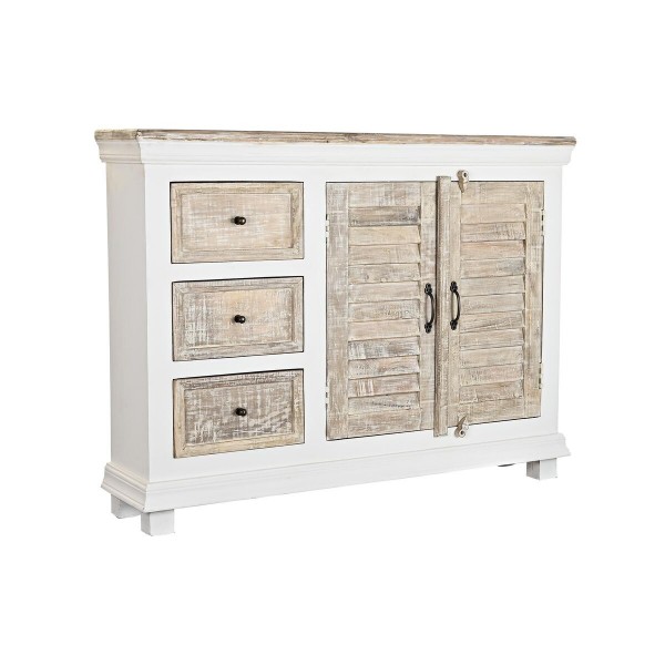 Σκευοθήκη DKD Home Decor Φυσικό Λευκό Ξύλο από Μάνγκο (122 x 25 x 91 cm)