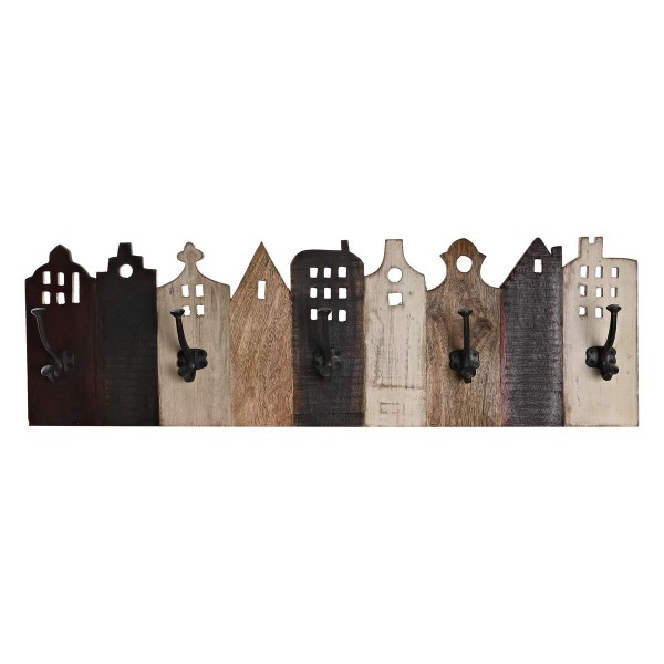 Κρεμάστρα τοίχου DKD Home Decor Μέταλλο Ξύλο (81 x 10 x 25 cm)