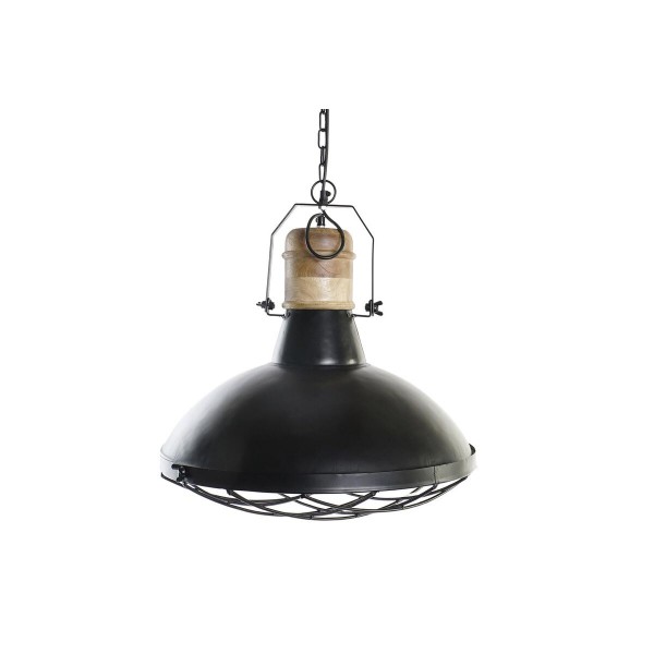 Φωτιστικό Οροφής DKD Home Decor Μαύρο Καφέ 50 W (52 x 52 x 57 cm)