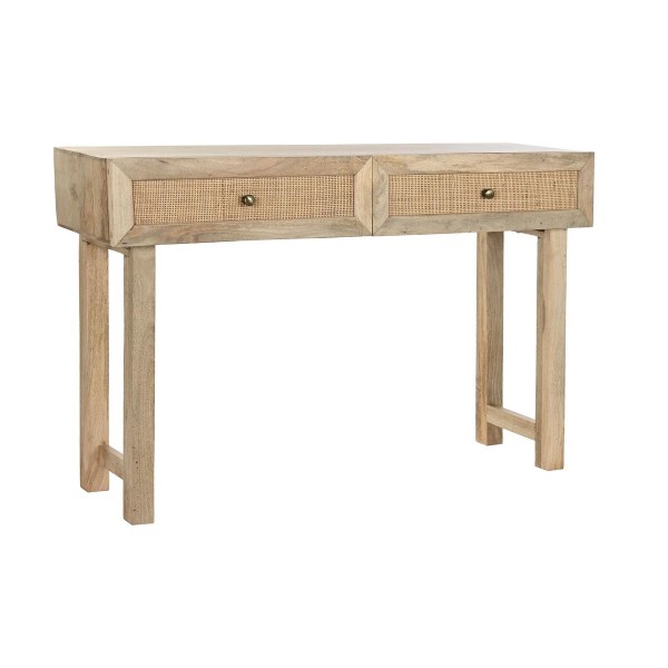 Βοηθητικό Τραπέζι DKD Home Decor Φυσικό Καφέ ρατάν Ξύλο από Μάνγκο (120 x 35 x 77 cm)
