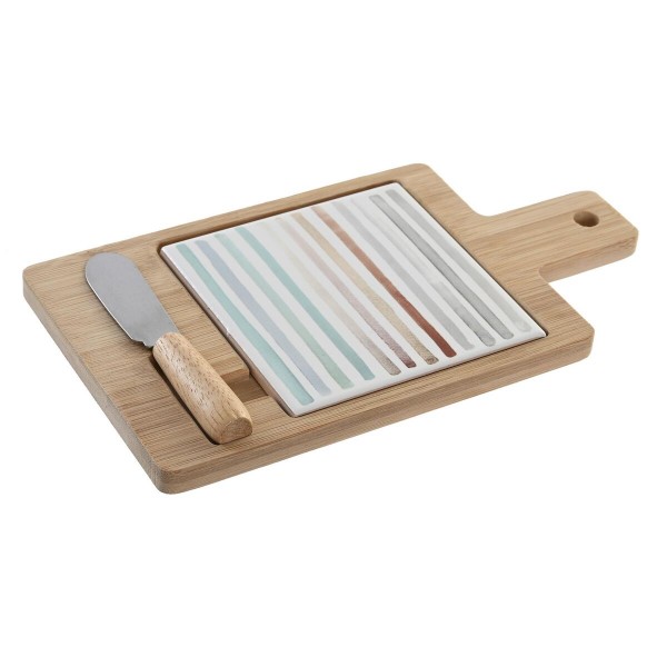 Δίσκος για σνακ DKD Home Decor 21,5 x 11,8 x 1,5 cm Πήλινα