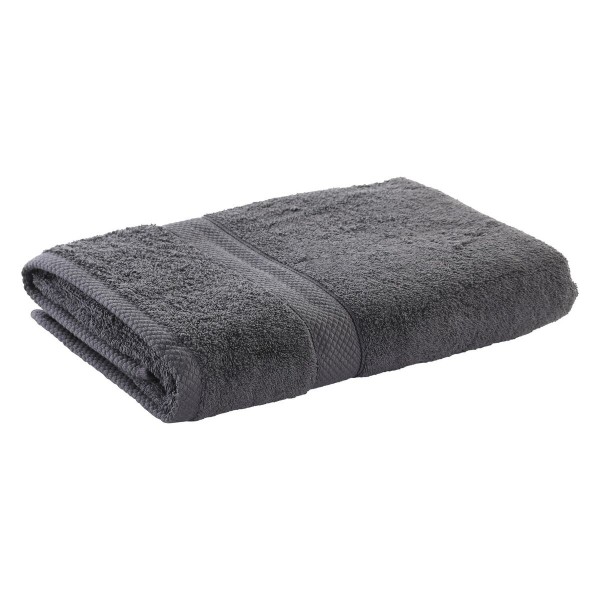 Πετσέτες DKD Home Decor Για ντους 600 gsm βαμβάκι Σκούρο γκρίζο (70 x 140 x 1 cm)