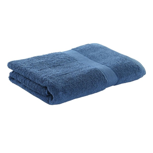 Πετσέτες DKD Home Decor Για ντους 600 gsm βαμβάκι Ναυτικό Μπλε (70 x 140 x 1 cm)