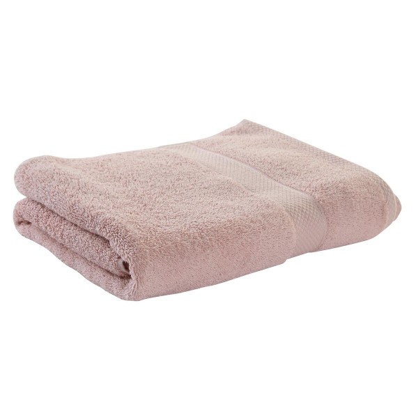 Πετσέτες DKD Home Decor Για ντους 600 gsm βαμβάκι Ανοιχτό Ροζ (70 x 140 x 1 cm)