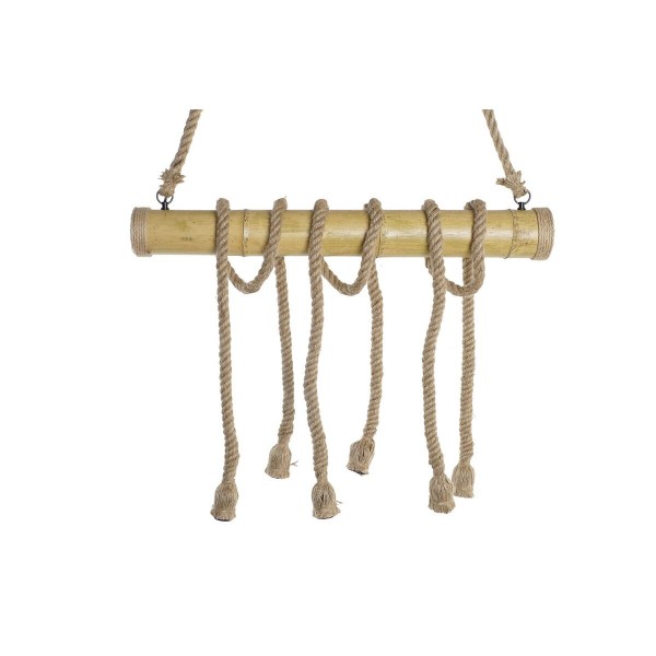 Φωτιστικό Οροφής DKD Home Decor Φυσικό Σχοινί Διακοσμητική κανάτα 50 W (80 x 10 x 60 cm)