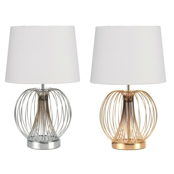 Επιτραπέζιο Φωτιστικό DKD Home Decor Μέταλλο πολυεστέρας 50 W (32.5 x 32.5 x 52 cm) (x2)
