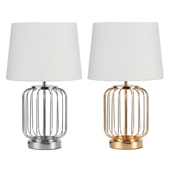 Επιτραπέζιο Φωτιστικό DKD Home Decor Μέταλλο πολυεστέρας 50 W (x2) (28 x 28 x 47 cm)