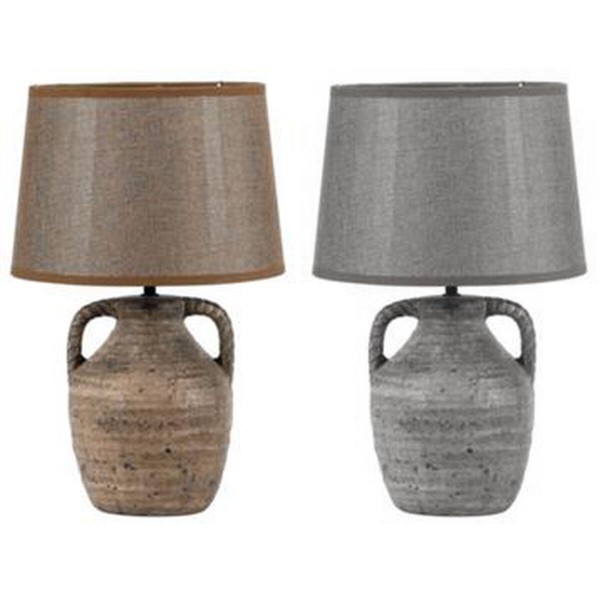 Επιτραπέζιο Φωτιστικό DKD Home Decor Πήλινα 50 W (28 x 28 x 44 cm) (x2)