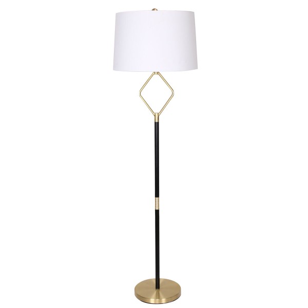 Επιτραπέζιο Φωτιστικό DKD Home Decor Μαύρο Χρυσό Μέταλλο πολυεστέρας Λευκό Σύγχρονη (36 x 36 x 66 cm)