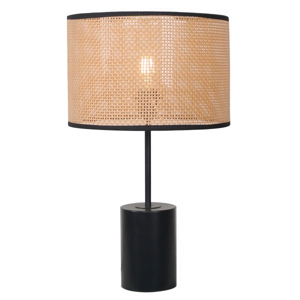 Επιτραπέζιο Φωτιστικό DKD Home Decor Μαύρο Μέταλλο λινό Ανοιχτό καφέ (33 x 33 x 51 cm)