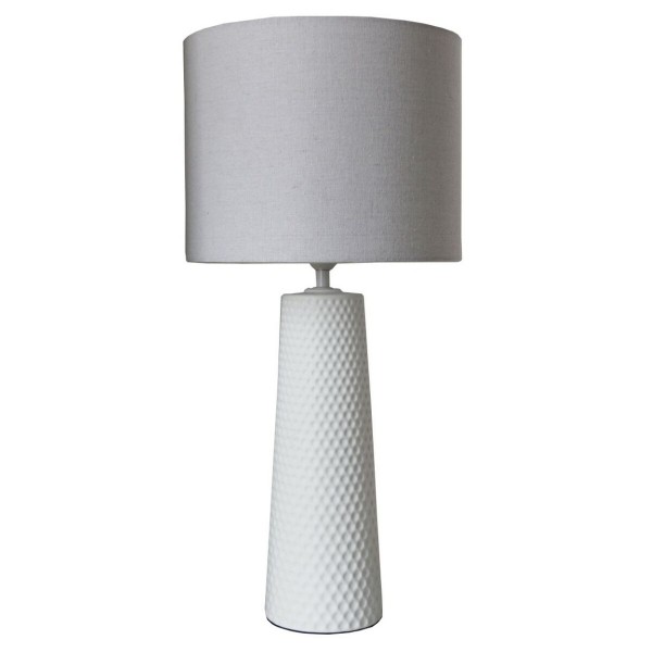Επιτραπέζιο Φωτιστικό DKD Home Decor 25W Πορσελάνη πολυεστέρας Λευκό 220 V 50 W (30 x 30 x 63 cm)