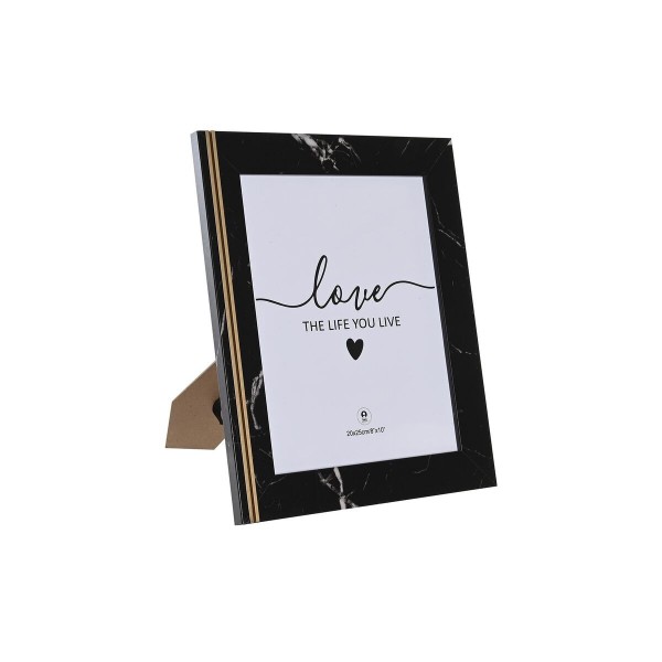 Κορνίζα DKD Home Decor Μαύρο Μέταλλο Ξύλο MDF (25,8 x 1,5 x 30,8 cm)