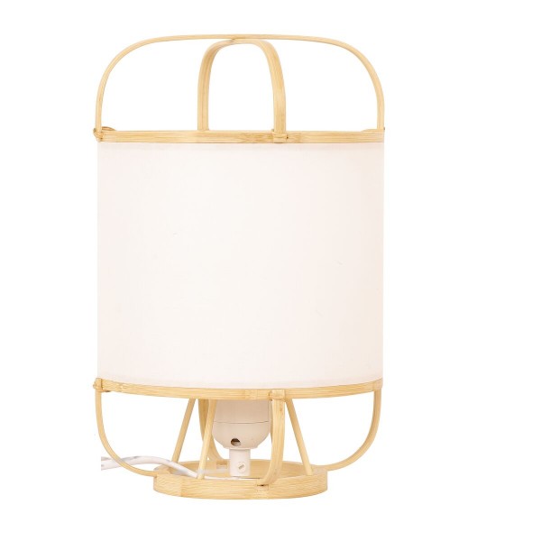 Επιτραπέζιο Φωτιστικό DKD Home Decor πολυεστέρας Λευκό Ανοιχτό καφέ Διακοσμητική κανάτα (17 x 17 x 27 cm)