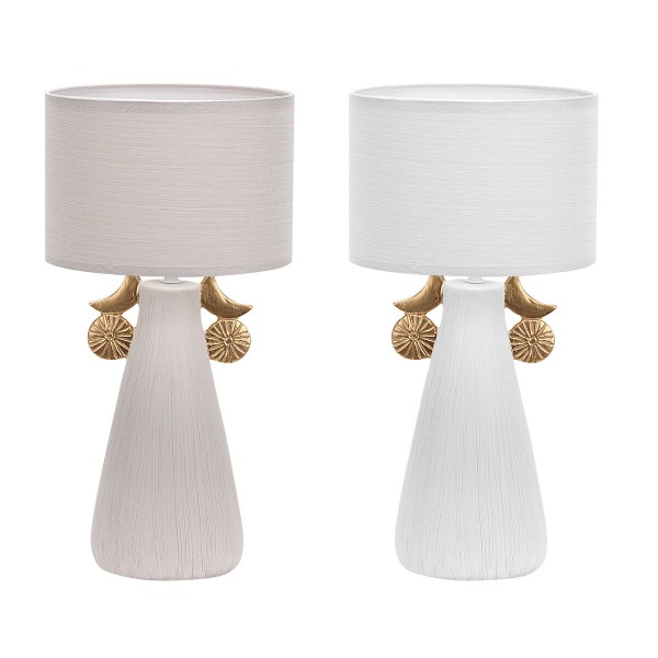 Επιτραπέζιο Φωτιστικό DKD Home Decor Κεραμικά πολυεστέρας (22 x 22 x 44 cm) (x2)