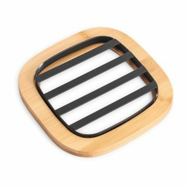 Σουπλά DKD Home Decor 17 x 17 x 1 cm Φυσικό Μαύρο Χάλυβας