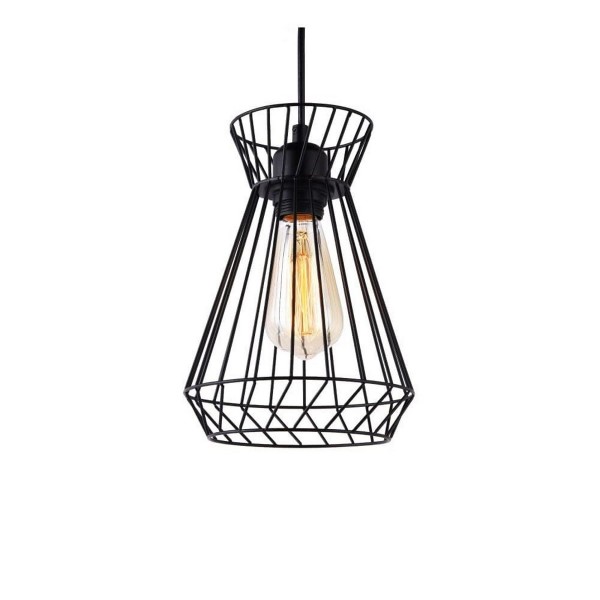 Φωτιστικό Οροφής EDM Μαύρο Μέταλλο 60 W (19 x 26 x 130 cm)