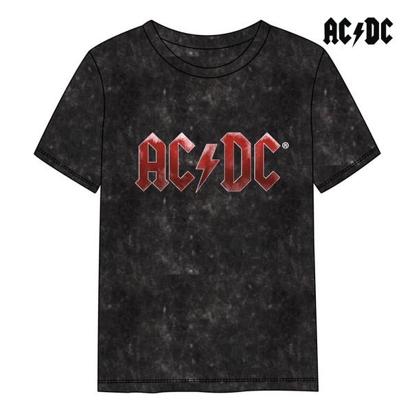 Ανδρική Μπλούζα με Κοντό Μανίκι ACDC Μαύρο