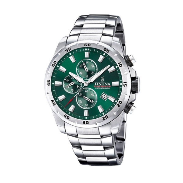 Ανδρικά Ρολόγια Festina F20463/3 Πράσινο Ασημί