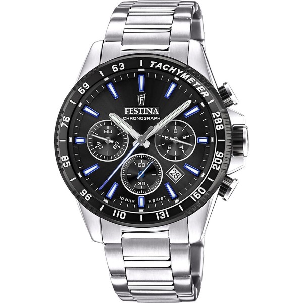 Ανδρικά Ρολόγια Festina F20560/5 Μαύρο Ασημί