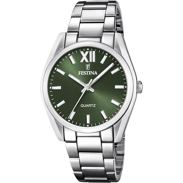 Ανδρικά Ρολόγια Festina F20622/4 Πράσινο Ασημί