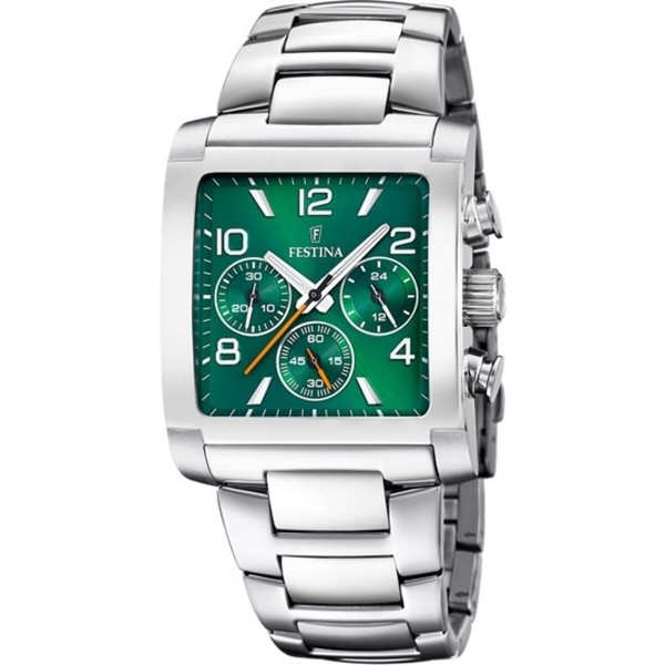 Ανδρικά Ρολόγια Festina F20652/2 Πράσινο Ασημί