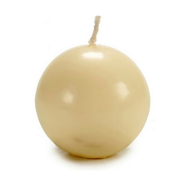 Κερί Ball Κρεμ 7,5 x 7,5 x 7,5 cm Κερί