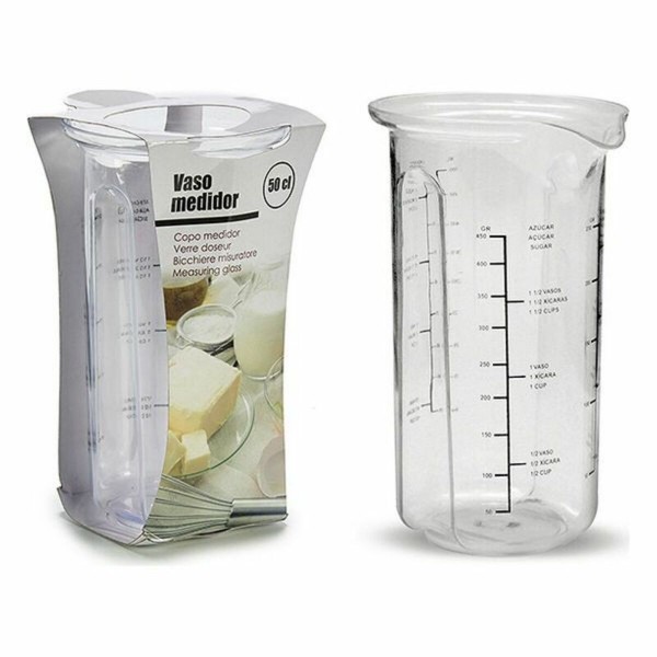 Ποτήρι Μετρητής Διαφανές Πλαστική ύλη (500 ml)