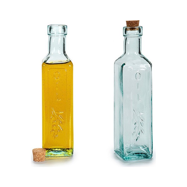 Λαδιέρα Κρυστάλλινο Καπάκι φελλός (5 x 20 x 5 cm) (230 ml)