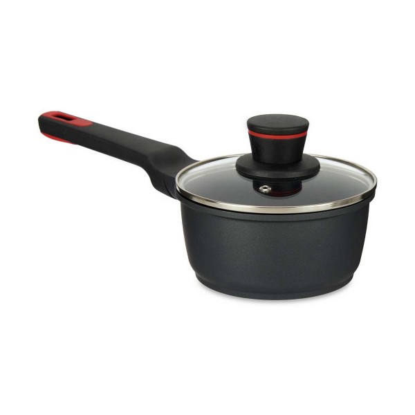 Κατσαρόλα με Καπάκι Molten Μαύρο Αλουμίνιο (Ø 16 cm)