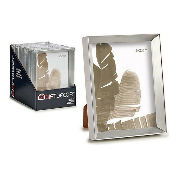 Κορνίζα 78441//arte Ασημί Πλαστική ύλη Γυαλί (17,3 x 3,3 x 22,3 cm) (15 x 20 cm)