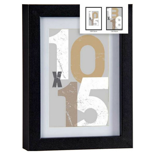 Κάδρα φωτογραφιών τοίχου Μαύρο MDF (16 x 2,5 x 21 cm) (1 uds)