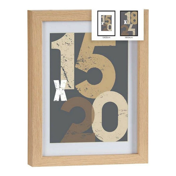 Κάδρα φωτογραφιών τοίχου Ανοιχτό καφέ MDF (20,5 x 2,5 x 26,5 cm) (1 uds)