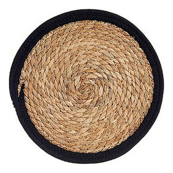 Σουπλά Καφέ Μαύρο Φυσική ίνα (Ø 30 cm)