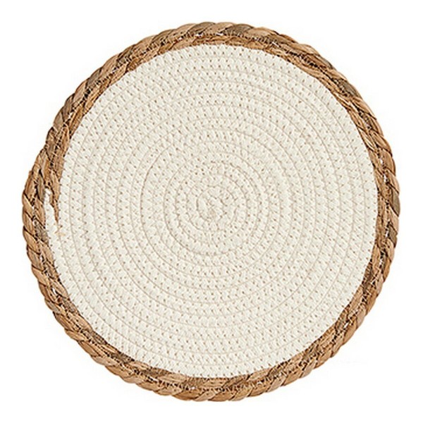 Σουπλά Λευκό Καφέ Φυσική ίνα (Ø 30 cm)