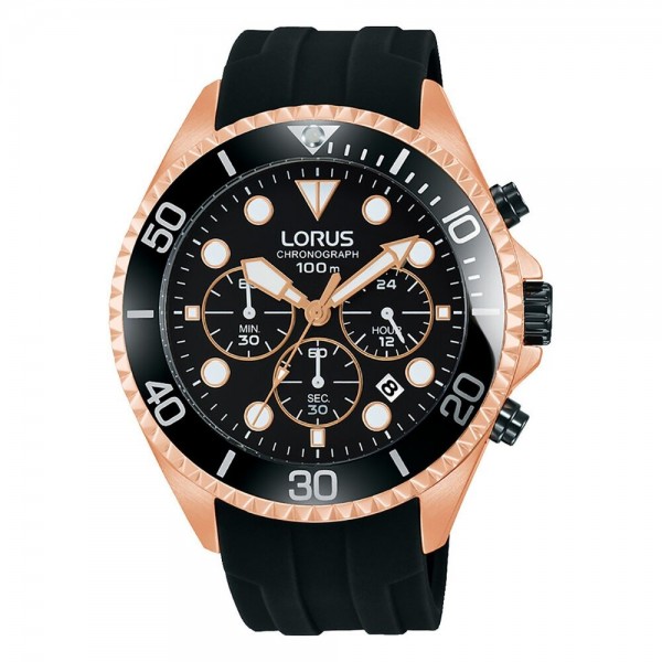 Ανδρικά Ρολόγια Lorus SPORTS Μαύρο (Ø 45 mm)