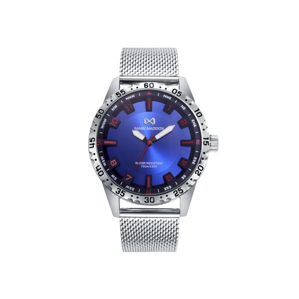 Ανδρικά Ρολόγια Mark Maddox HM0133-34 Ασημί (Ø 44 mm)