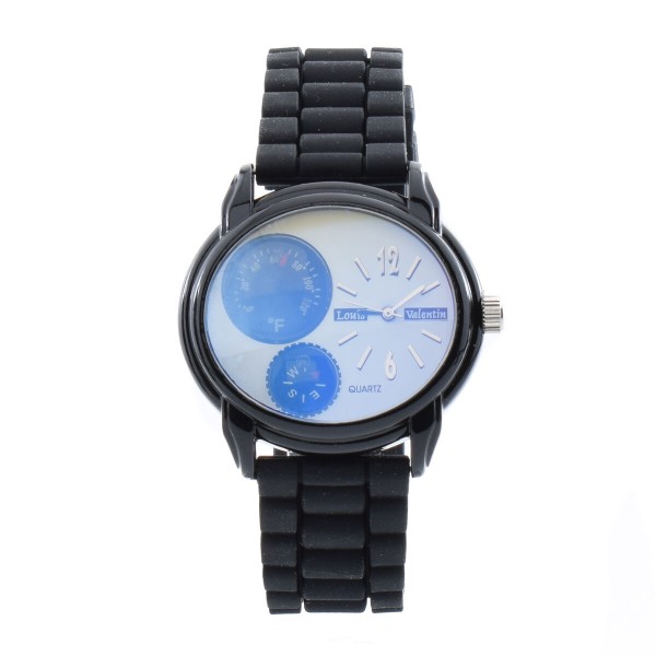 Ανδρικά Ρολόγια Louis Valentin LV0028-BLK-WHT (Ø 45 mm)