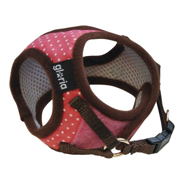 Λουρί Σκύλου Gloria Πόντοι 33-44 cm L Ροζ