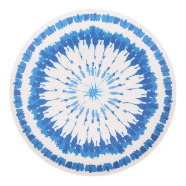 Flatplater Santa Clara Tie-Dye Μπλε Λευκό μελαμίνη (25ø x1,5 cm)