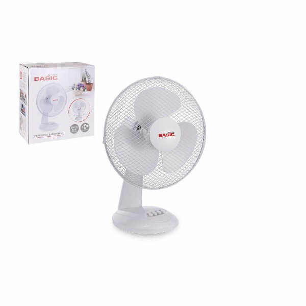 Επιτραπέζιος Ανεμιστήρας Basic Home Λευκό 35 W Επιτραπέζιος Ανεμιστήρας Basic Home Λευκό 35 W