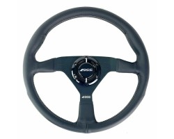 Τιμόνι Racing OCC Motorsport OCCVOL014 Μαύρο Δέρμα 350 mm