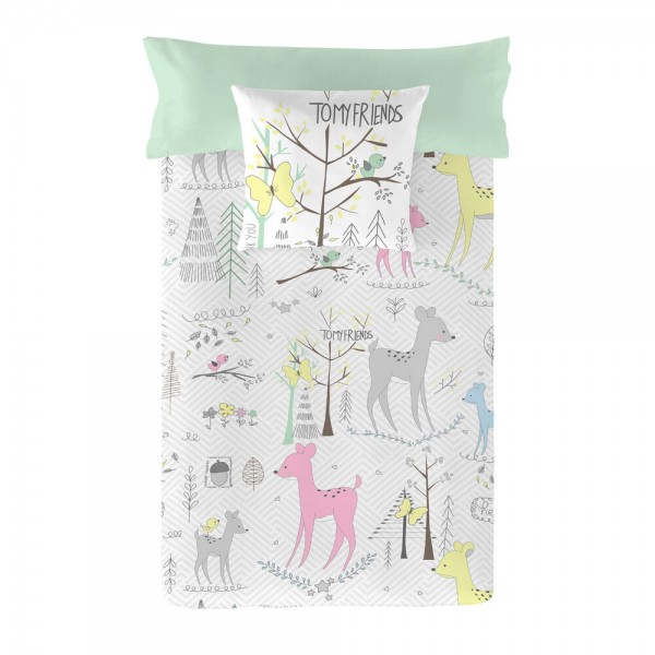 Κάλυψη παπλώματος Icehome Tomy Friends (180 x 220 cm) (Kρεβάτι 105/110 εκ)