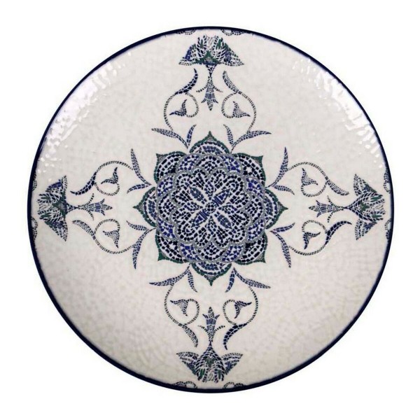 Flatplater La Mediterránea Rosetta Πορσελάνη Λαμπερό (ø 26 x 2 cm)
