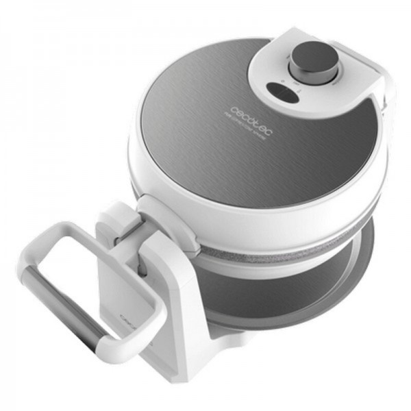 Συσκευή για Βάφλες Cecotec Fun Gofrestone Sphere 1000W Λευκό Ασημί
