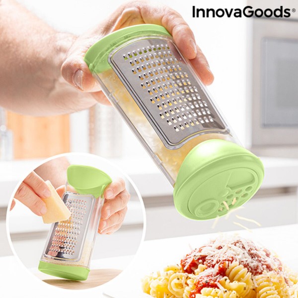 Τρίφτης με Δοχείο και Καπάκι Διανομέα 3 σε 1 Cheezy InnovaGoods