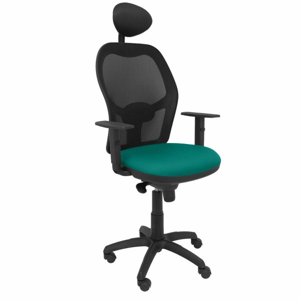Καρέκλα γραφείου με κεφαλάρι Jorquera P&C BALI39C Ανοιχτό Πράσινο