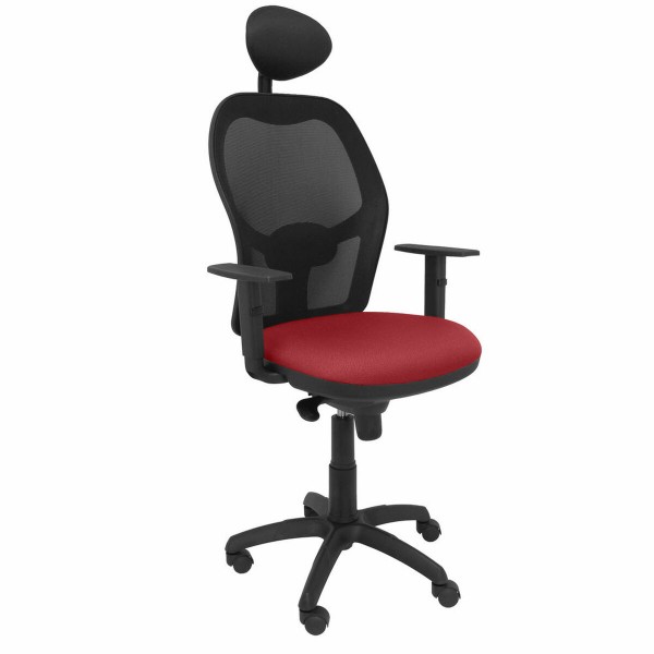 Καρέκλα γραφείου με κεφαλάρι Jorquera P&C ALI933C Μπορντό