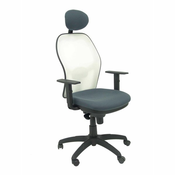 Καρέκλα γραφείου με κεφαλάρι Jorquera P&C ALI600C Gris Oscuro